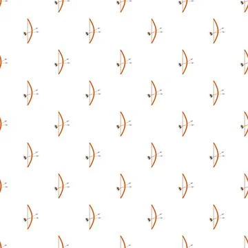 Archery bow and arrow seamless pattern background 스톡 일러스트