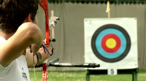 Archery Bow Arrow Target From Hd High Definition - Sports Vidéo 38189852
