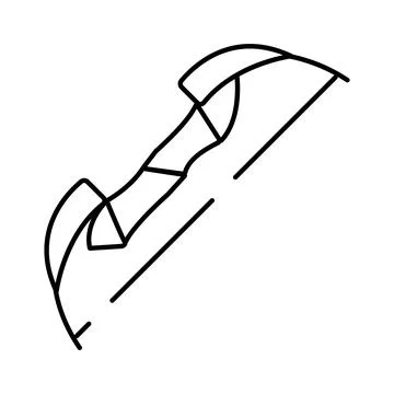 Archery bow equipment for sporting and hunting activities Stock Illustration