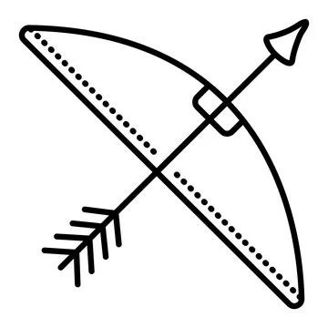 Archery bow for shooting Stock Illustration