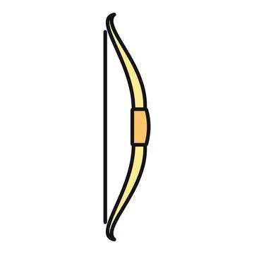 Archery bow weapon sport hunting equipment vector icon イラスト素材