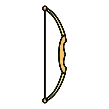 Archery bow weapon for target practice and sport Stock Illustration