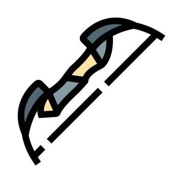 Archery bow weapon for target sport hunting Stock Illustration