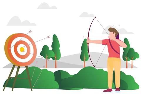 Archery Concept Illustration Stock Illustration