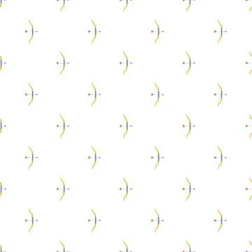 Archery game pattern seamless Stock Illustration
