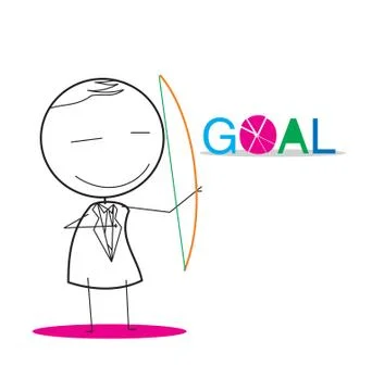 Archery Goal Stock Illustration