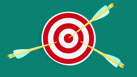 Archery. Hit In A Target. Stock Footage 80448050