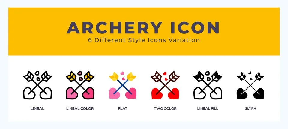 Archery icon vector for web. and mobile app 库存插图