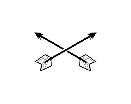 Archery Logo Design Template Stock Illustration