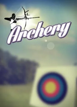 Archery poster Stock Illustration