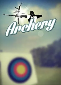 Archery poster Stock Illustration