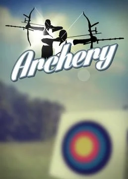 Archery poster Stock Illustration