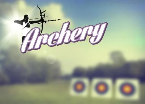 Archery poster Stock Illustration