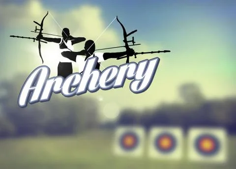Archery poster Stock Illustration
