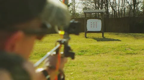 Archery (slow motion) 15 Stock Footage 22353748
