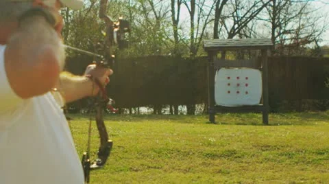 Archery (slow motion) 29 Stock Footage 22353982