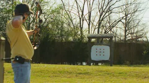 Archery (slow motion) 34 Stock Footage 22354144