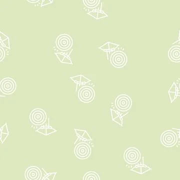 Archery sport line seamless pattern 스톡 일러스트