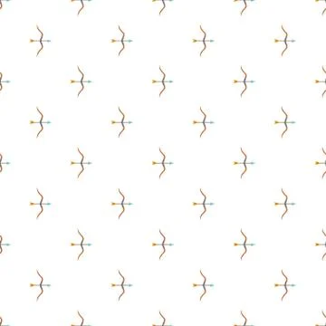 Archery sport pattern seamless Stock Illustration
