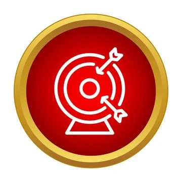 Archery target with arrows aiming for success Stock Illustration