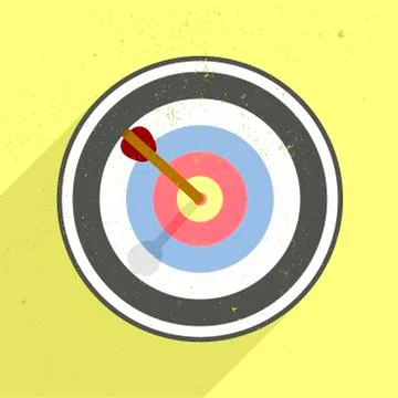 Archery target Stock Illustration