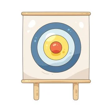 Archery target Illustrazione stock