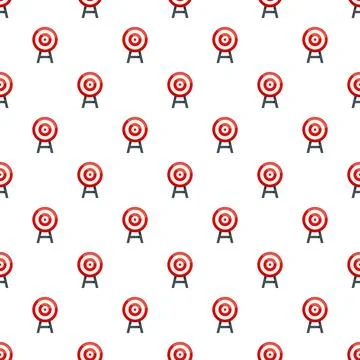 Archery target pattern representing business goals and success Stock Illustration