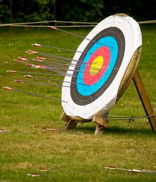Archery target Foto stock