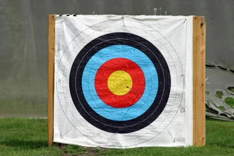 Archery target Stock Photos