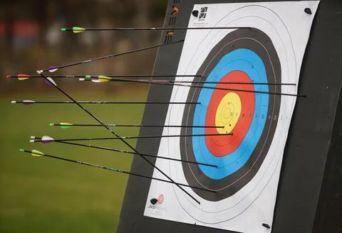 Archery target 库存照片