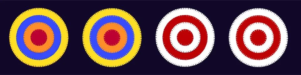 Archery target vector. Shooting target Stock Illustration