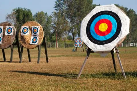 Archery Targets Stock Photos
