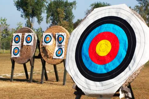 Archery Targets Stock Photos