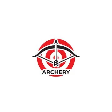 Archery. Vector icon logo template Stock Illustration