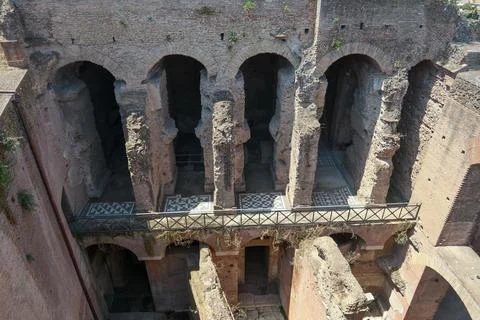 Arches on the ground floor Stock Photos
