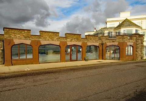 The Arches Interpretation Centre in Sidmouth. Opened in 2011 and gives inform Stock-Fotos