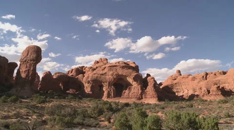 Arches National Park - Time Lapse Stock Footage