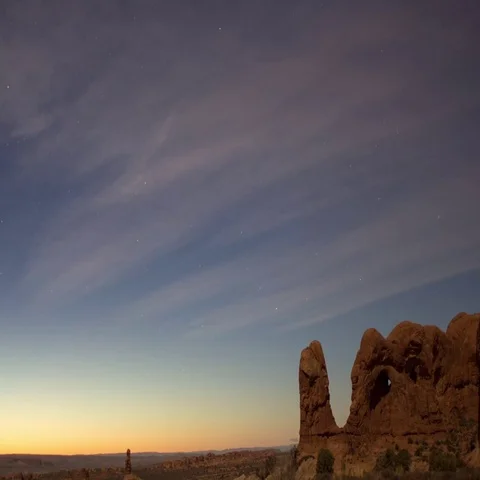Arches Sunset Timelapse Stock Footage 69551203