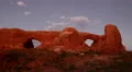 Arches Timelapse 07 Zoom In Sunset at North and South Window Arch 4K 4k or 4k+ Resolution