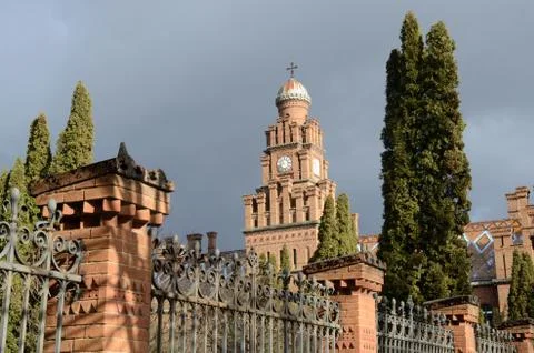 Archiepiscopal residence complex,monastery in Chernivtsi, Western Ukraine Foto stock