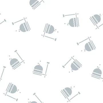 Archimedean clock glyph vector seamless pattern Stock Illustration
