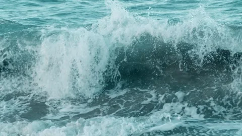 Arching Crashing Waves Video stock 254579469