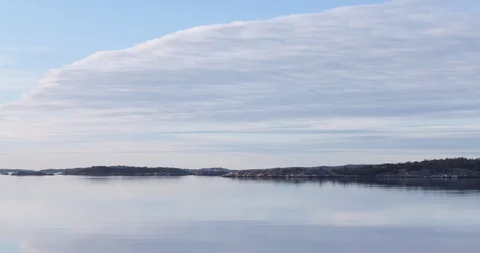 Archipelago 4k Time Lapse Blue Sky and Clouds Timelapse Sweden Nature Stock Footage 101971845