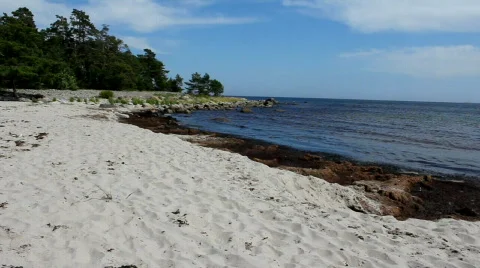 Archipelago beach Stock Footage 483779