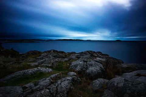 Archipelago in dusk Foto stock