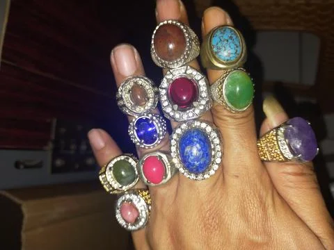 Archipelago ring stone collection Stock Photos