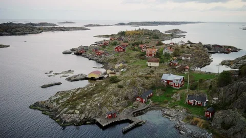 Archipelago village Vídeos de archivo 109519155