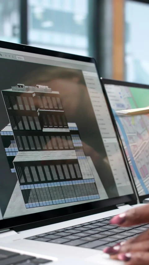 Architect And Engineer Discuss 3D BIM Model Coordination Stock Footage 346320659