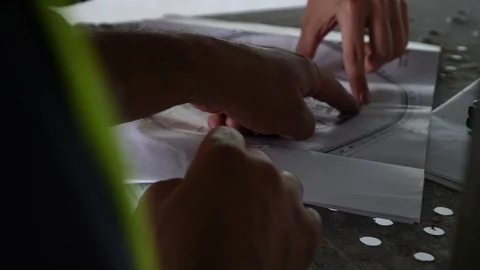 Architect and Engineer Working on Project 1080p/25fps Stock Footage 96594150