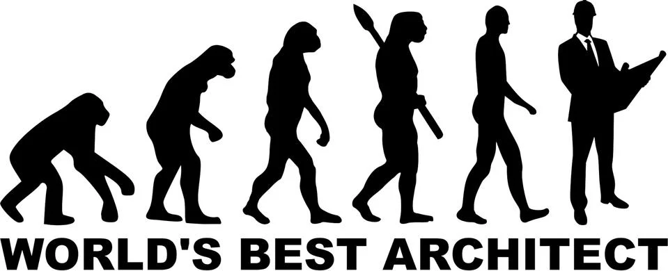 Architect Architecture Evolution Stock-Illustration